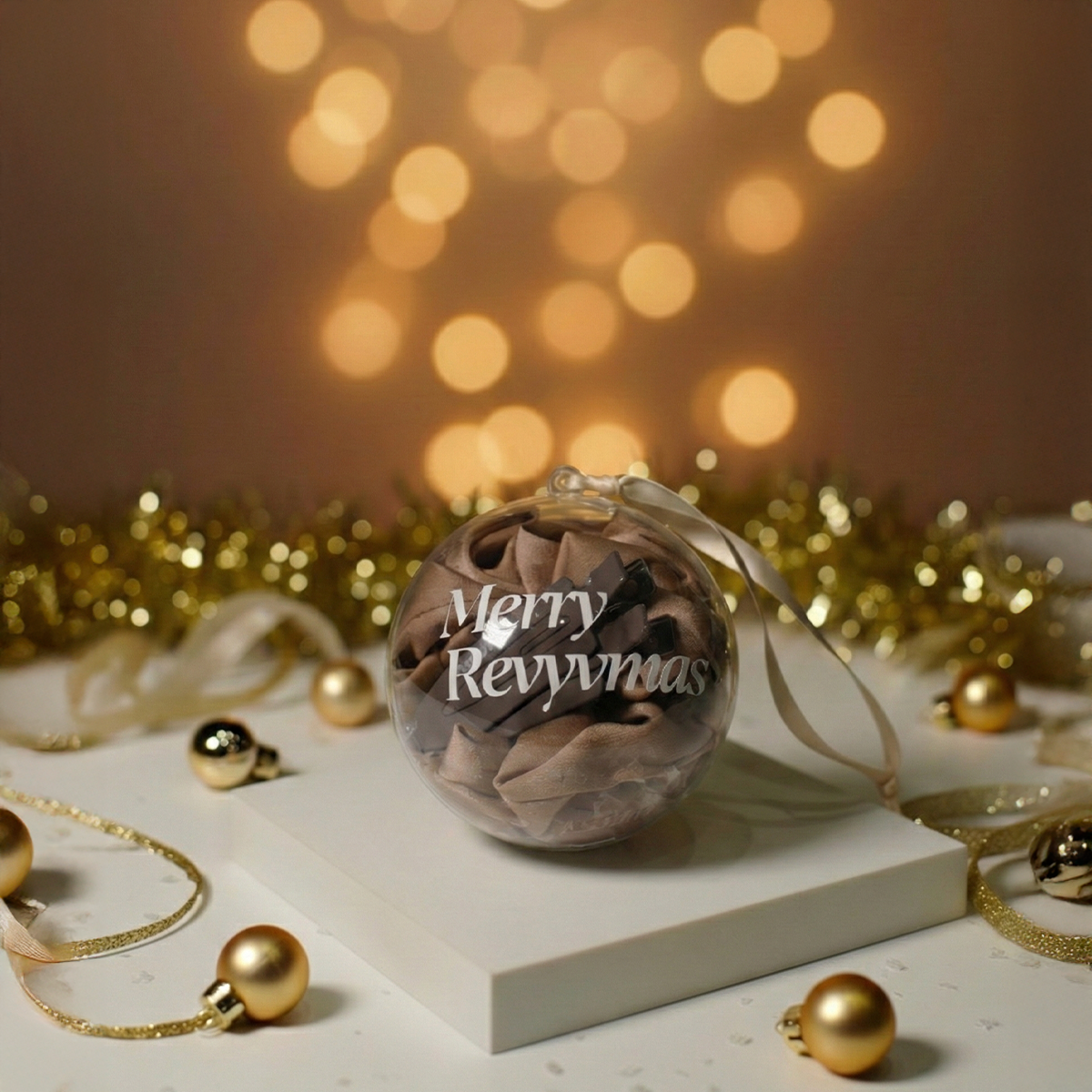 Christmas Accessory Bauble - Scrunchie & Setting Clips