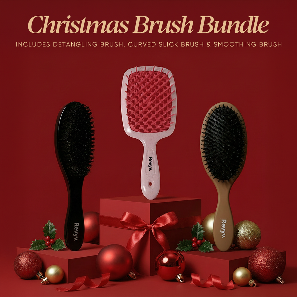 Christmas Hairbrush Bundle - 3 Hairbrushes