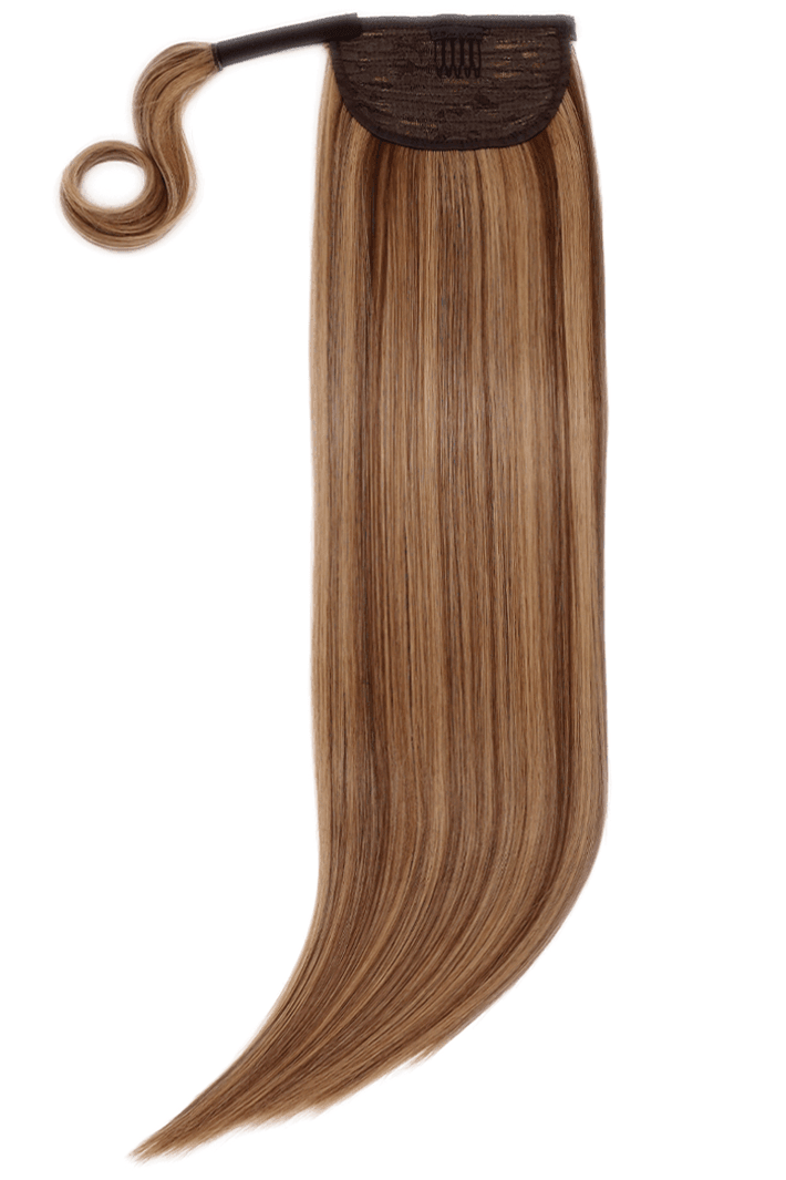 26" RealFeel™ Instant Clip&Wrap Ponytail - Jet Black - Wigporium