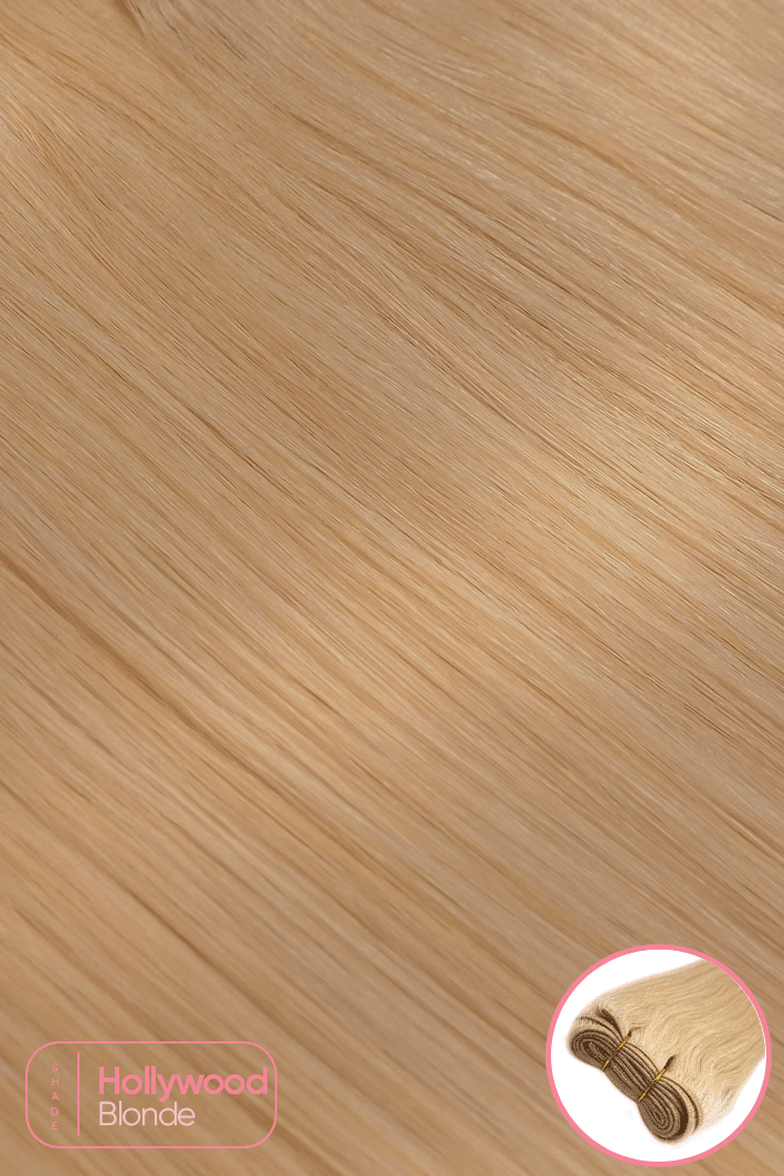 TinyTrack™ Weft/Weave Hair Extensions - Hollywood Blonde - 18" - Wigporium